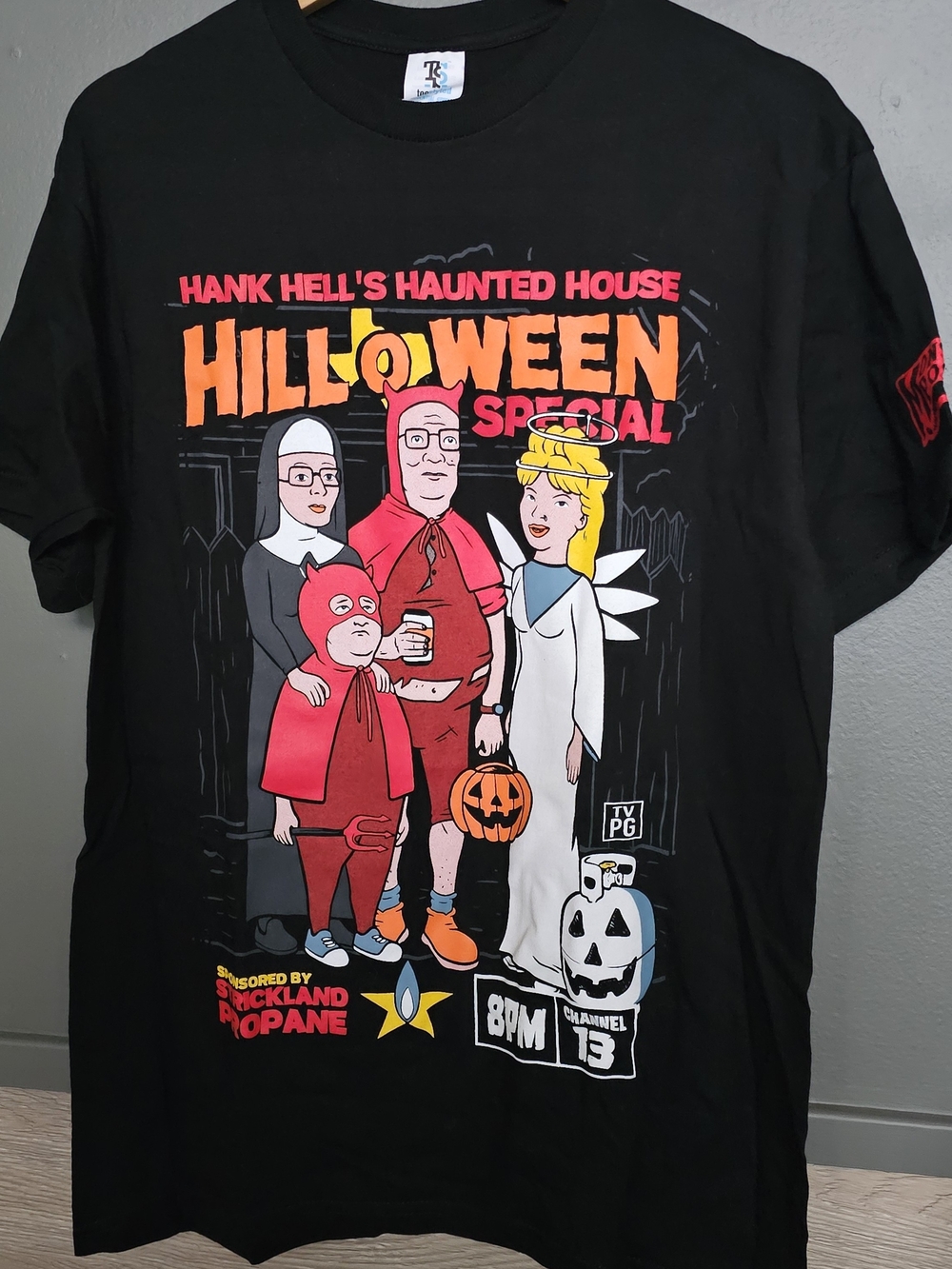 Hill-O-Ween Special Graphic Tee - Black with Orange & Red Print